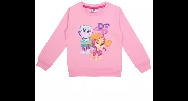 PAW Patrol Sweater / Sweatshirt - Katoen - Skye en Everest - Roze - Maat 122/128
