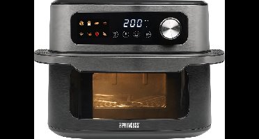 Princess Heteluchtfriteuse - Maxi Crisp Digital Airfryer 10L - 182480 - XXL - 1700W - 8 Bakprogramma's - PFAS-Vrij - Geschikt voor Pizza