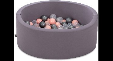 Skye Decor, Ballenbak met ballen, Bubble Pops v11 - Grey, Katoen, Grijs, 7 x 7 cm