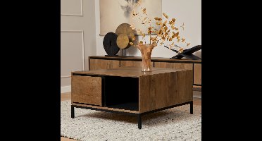 Starfurn - Salontafel RichWood - Bruin - 80x80x40 cm