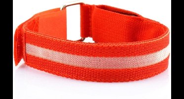 Scoby - Reflecterende Hardloop Verlichting - Sportarmband - Met LED Verlichting - Hardlopen - Sporten - Oranje