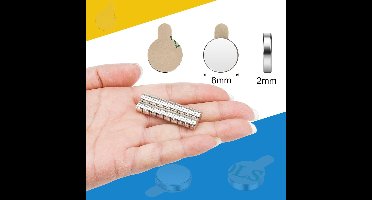 Magnetische-kleine magneten voor whiteboards-Zilver-set van 50