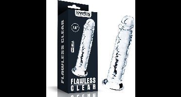 Lovetoy - Flawless - Dildo - 18 x 3,5 cm - Transparant