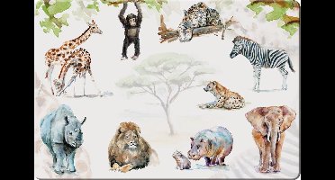 Placemat: Afrikaanse dieren, Michelle Dujardin