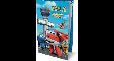 Planes - 6 Dubbele Uitnodigingen Met Envelop – Ik Geef Een Feestje!