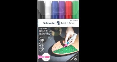 Schneider acrylmarker - Paint-It 320 - 4mm - etui 6 stuks - S-120295