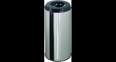Hailo ProfiLine Safe XL Prullenbak - 45L - RVS/Zwart