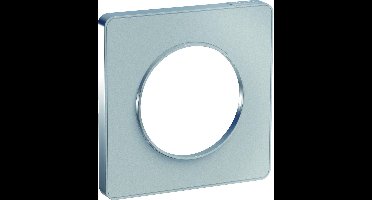 Schneider Electric Odace afdekraam 1-voudig aluminium touch