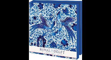 Kaartenmapje met env, vierkant: Royal Delft, Koninklijke Porceleyne Fles