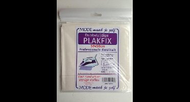 PLAK-FIX, plakt 2 lagen textiel met strijkbout, 50x50, medium+dikke stof (= als vliesofix)