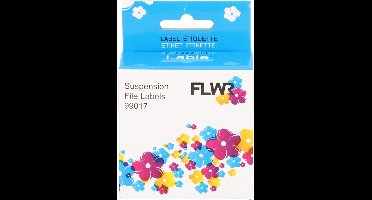 FLWR - Printetiket / 99017 / Wit - Geschikt voor Dymo