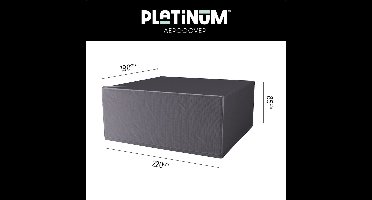 Platinum AeroCover - Tuinsethoes - 220x190xH85cm - Ademend - Waterproof - Hoge kleurechtheid