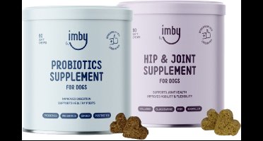 Probiotica + Gewrichten - 2 potten - hondensupplementen hypoallergeen - verbetert spijsvertering - ondersteunt gewrichten - 100% natuurlijke ingrediënten