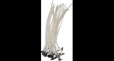 Scoby - Kaarslonten - Set van 20 Lonten van 15 cm - Perfect voor Zelf Kaarsen Maken - DIY Kaarsenlont voor Unieke Creaties
