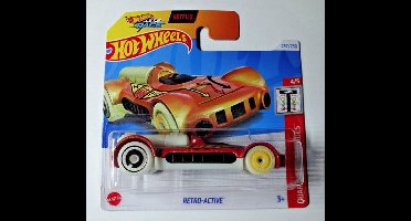 HOT WHEELS RETRO-ACTIVE 01 BROWN 237/250 HW QUARTER MILE HEROES 4/5 1:64 SHORT CARD 2024