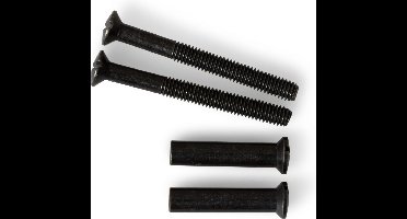 Patentbout zwart M4x38 - boutjes voor deurbeslag