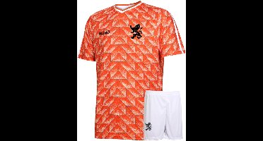 EK 88 Voetbaltenue Eigen Naam - Nederlands Elftal - Oranje Shirt - Voetbal Tenue Kinderen - Shirt en Broekje - Jongens en Meisjes - Volwassenen - Heren en Dames - Maat L