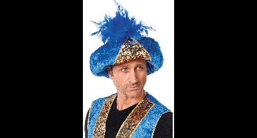 Tulband Blauw met Goud