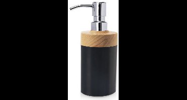Orion - Zeepdispenser - Zwart - Imitatiehout - 380 ml