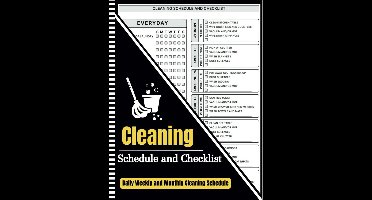 Schoonmaakplanner Gezin - Checklist Huishouden - Dagelijkse Taken - 100 Pagina's - 28x22cm - Meerkleurig