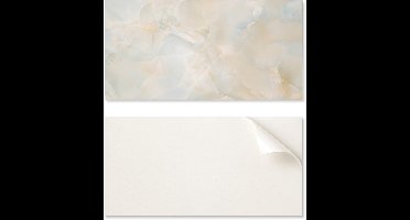 Decoratief zelfklevend vinyl wandpaneel 120x60 cm met abstract marmerpatroon