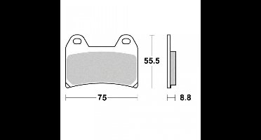 Plaquette de frein origine pour Moto Husqvarna 900 Nuda 2012 AVG / AVD Neuf