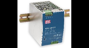 Mean Well NDR-480-24 DIN-rail netvoeding 480 W Aantal uitgangen: 1 x Inhoud: 1 stuk(s)