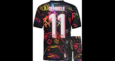 Frankrijk Voetbaltenue Dembele - Gaming - Voetbal Tenue Kinderen - Shirt en Broekje - Jongens en Meisjes - Volwassenen - Heren en Dames - Maat 128