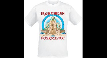 Iron Maiden Powerslave World Slavery Tour 1984-1985 Heren T-shirt - wit - M