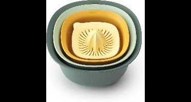 Brabantia Tasty+ Beslagkom Set - met Vergiet en Citruspers - Mixed Colours