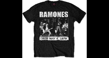 Ramones - CBGB 1978 Heren T-shirt - S - Zwart