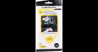 Dunlop Multi Cleaner Wet Wipes - Set van 20 Stuks - Vochtige Schoonmaakdoekjes voor de Auto - Geschikt voor Interieur en Exterieur - Materiaal Polykatoen - Kleur Wit