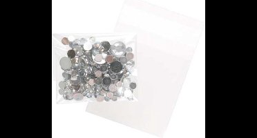 Plastic Zakken 6,8x6,8cmTransparant en Hersluitbaar (100 stuks) | Plastic zak