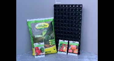 Buzzy® - moestuinzaden - pompoen - peper - paprika - zaaigrond en benodigdheden