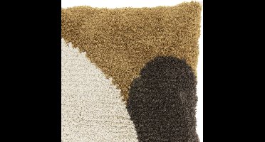 Unique Living Sierkussen Luz - Katoen - Beige/Bruin/Oker - 45 x 45 x 0 cm (BxHxD)