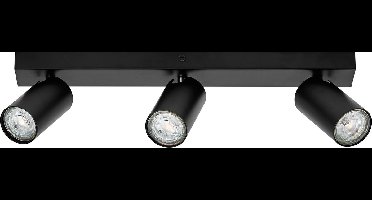 LEDVANCE LED SPOT OCTAGON 3 x 3,4W, GU10, 690lm, zwart, 2.700K kleurtemperatuur, warm witte lichtkleur, tijdloos, vervangbare ledlamp, ideaal voor interieurs, CRI 90, verstelbare koppen, dimbaar
