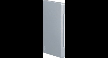 Hager Eindstuk zaagsnede verhullend voor BR/H/N/A 68x130mm bovenstuk 80mm halogeenvrij gelakt alu - BR651306LAN
