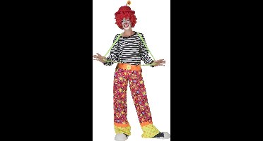 Funny Fashion - Clown & Nar Kostuum - Clownsbroek Canadia Vrouw - multicolor - Maat 40-42 - Carnavalskleding - Verkleedkleding