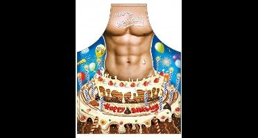 Benza Schort Happy Birthday - Sexy/Leuke/Grappige/Mooie Keukenschort man