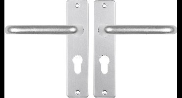 Starx Deurklink Aluminium – Deurbeslag – Deurschild voor Profielcilinder (PC55) – Deurklink Coupe