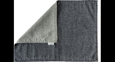 Dutch Rose Linen Placemats - 45x35cm - Dubbelzijdig groen-grijs