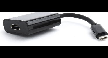 USB-C naar HDMI 4K 30Hz adapter / zwart - 0,15 meter