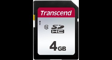 Transcend 300S - Flashgeheugenkaart - 4 GB - Class 10 - SDHC