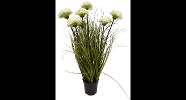 Siergras met bloem wit H 62 cm kunstplant Oosterik Home