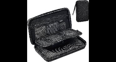 Thijox - ProCase Elektronica Harde Reiskoffer - Schokbestendige Organiser Tas voor Kleine Elektronica en Accessoires - Duurzaam Zwart - Ideaal voor Re