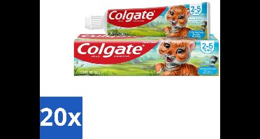 20 x Colgate - Bubble Fruit - Kindertandpasta - Voor 2 tot 5 jaar oud - 50ml - Voordeelverpakking - 20 stuks