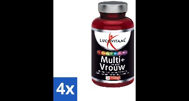 4 x Lucovitaal - Vitaminen - Multi + Compleet Vrouw - 120 Tabletten - Multivitamine Vrouw - Gezondheid Vrouw - Energie Vrouw - Vitaliteit Vrouw - Hormoonbalans