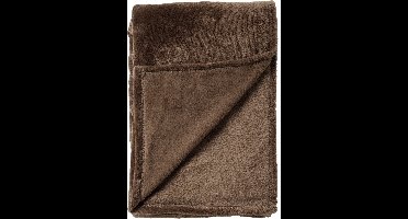 Dutch Decor - BILLY - plaid 150x200 cm - flannel fleece - gerecycled - Chocolate Martini - bruin