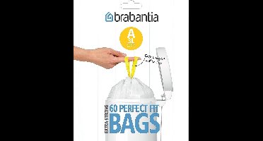PerfectFit Vuilniszak code A - 3 Liter - 60 stuks - dispenser pack