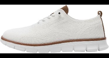 Currero Schoenen Heren - Sneakers - Comfortabel - Wandelschoenen - Casual - Volwassenen - Wit 43